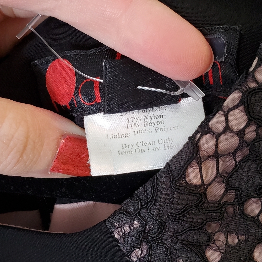Nha Khanh Black Lace Mermaid Gown Size 10 Classic Retro Formal Evening Dress - Picture 15 of 15